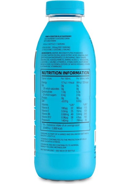 Energy Drink Blue Raspberry Enerji Içeceği 500 ml