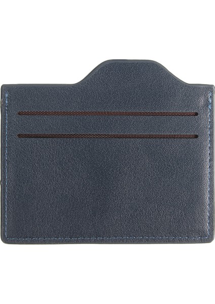 Yumuşak Kısa Erkek Deri Bifold Moda Cüzdan Para Nakit Para Erkek Çanta Kart Mavi (Yurt Dışından)