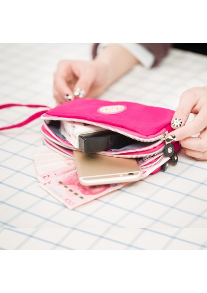 Kadın Taşınabilir Uzun Cüzdan Büyük Kapasiteli Debriyaj Cep Telefonu Çantası Bozuk Para Cüzdanı Ruj Vakfı Depolama Açık Sokak Çanta (Yurt Dışından) modelleri