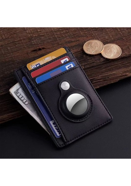 Yüksek Kaliteli Cüzdan Kartı Ince Minimalist Deri Airtag Koruyucu Kılıf Darbeye Dayanıklı Anti Çizilmeye Düşme Koruma Kabuk Kapağı (Yurt Dışından) fiyatları