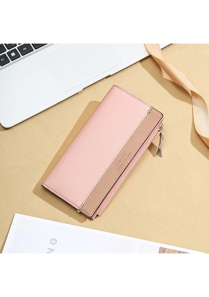 Moda Kadın Cüzdan Uzun Kore Tarzı Marka Kadın Çanta Fermuar Bayanlar Telefon Cüzdan Iki Kat Kadın Bozuk Para Cüzdanı Kart Sahipleri (Yurt Dışından) fiyatları