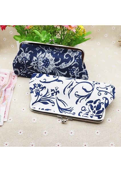Kadın Etnik Baskılı Uzun Tokalar Kanvas Cüzdan Kart Anahtarları Çanta Manşonlar Çanta (Yurt Dışından) modelleri
