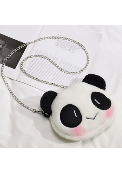 Küçük Kızlar Çanta Sevimli Peluş Panda Çapraz Seyahat Çantası Cep Telefonu Paraları Cüzdan Çanta Moda Noel Hediyesi (Yurt Dışından)