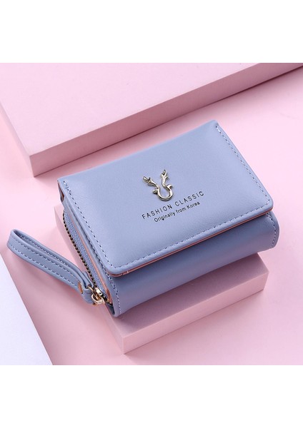 2021 Yeni Moda Kadın Cüzdan Kısa Kadın Fermuarlı Bozuk Para Cüzdanı Kart Tutucu Küçük Bayanlar Çile Debriyaj (Yurt Dışından)