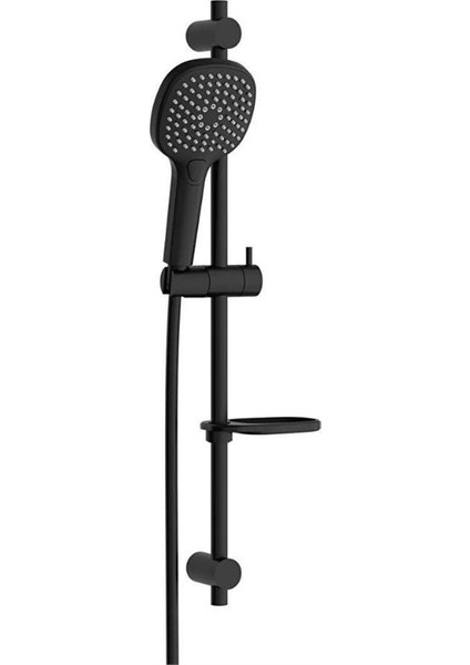 Bliss Square 3f Sürgülü El Duşu Takımı Mat Siyah A4577536