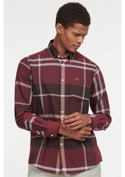 Erkek Dunoon Tailored Gömlek RE89 Winter Red