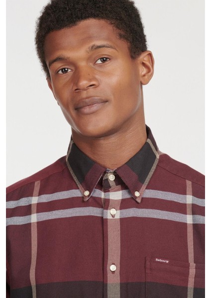Erkek Dunoon Tailored Gömlek RE89 Winter Red