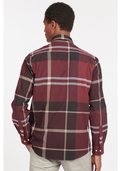 Erkek Dunoon Tailored Gömlek RE89 Winter Red