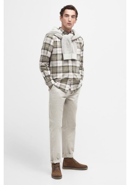 Lewis Tailored Gömlek TN24 Glenmore Olive Tartan