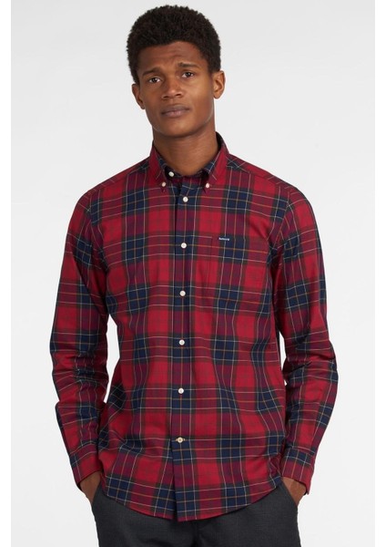 Wetheram Tailored Tartan Gömlek RE52 Red