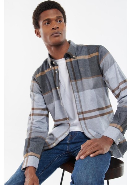 Iceloch Tailored Tartan Gömlek TN86 Greystone fırsatları