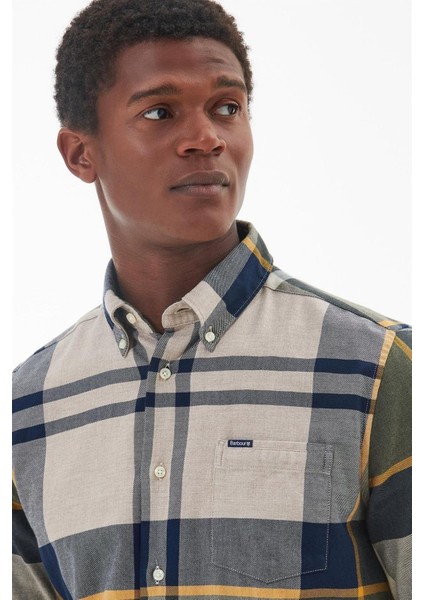 Erkek Dunoon Tailored Gömlek TN16 Forest Mist Tartan