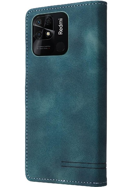 Xiaomi Redmi 10C Için Flip Case Kapak Cüzdan Darbeye Basit Kılıf (Yurt Dışından)