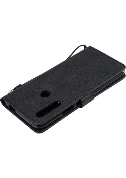 Huawei Y9 Başbakan 2019 Için Flip Case Yüksek Kalite Deri Klasik Katı Kılıf (Yurt Dışından)