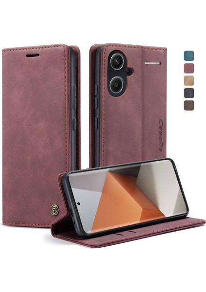 Xiaomi NOTE13 Pro Artı Manyetik Kapatma Darbeye Vintage Için Flip Case (Yurt Dışından)