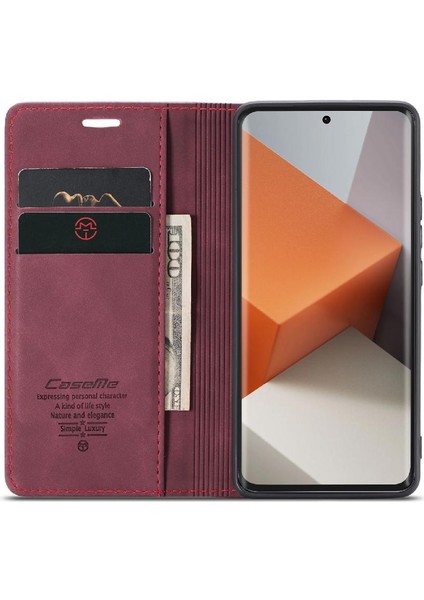 Xiaomi NOTE13 Pro Artı Manyetik Kapatma Darbeye Vintage Için Flip Case (Yurt Dışından)