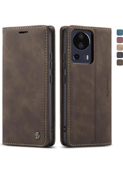 Xiaomi 13 Lite Için Flip Case Kılıf Kart Yuvası Kickstand Manyetik Kapatma Pu (Yurt Dışından)