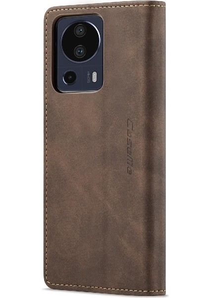 Xiaomi 13 Lite Için Flip Case Kılıf Kart Yuvası Kickstand Manyetik Kapatma Pu (Yurt Dışından) modelleri