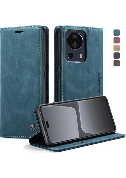 Xiaomi 13 Lite Için Flip Case Kılıf Kart Yuvası Kickstand Manyetik Kapatma Pu (Yurt Dışından)