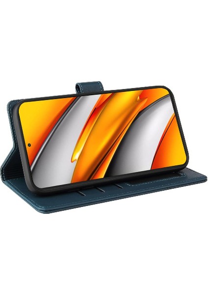 Xiaomi Poco F3 Kickstand Üç Kart Yuvaları Için Flip Case Darbeye 4 (Yurt Dışından)
