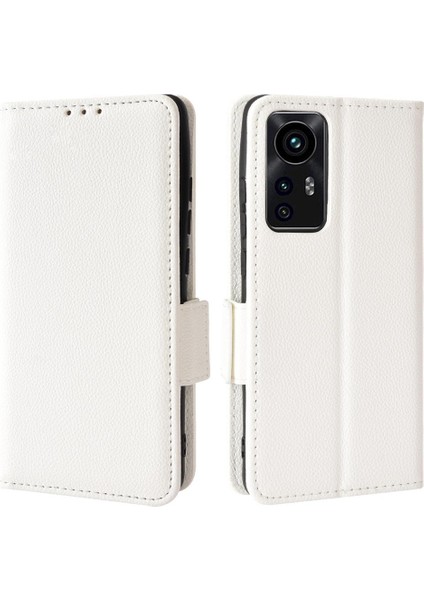 Xiaomi 12 Lite Için Kılıf Yan Toka Cüzdan Manyetik Pu Deri Kart Yuvaları (Yurt Dışından)
