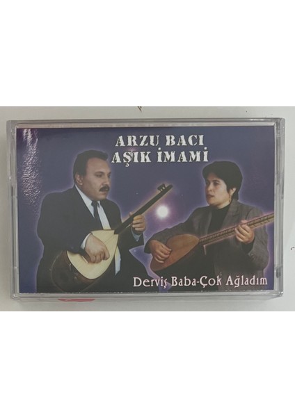 Arzu Bacı Aşık Imami Derviş Baba Çok Ağladım Kaset (Jelatininde Sıfır Orjnal Dönem Baskı Kaset)