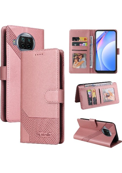 Xiaomi 10T Lite Kickstand Darbeye Üç Kart Yuvaları 4 Için Flip Case (Yurt Dışından)
