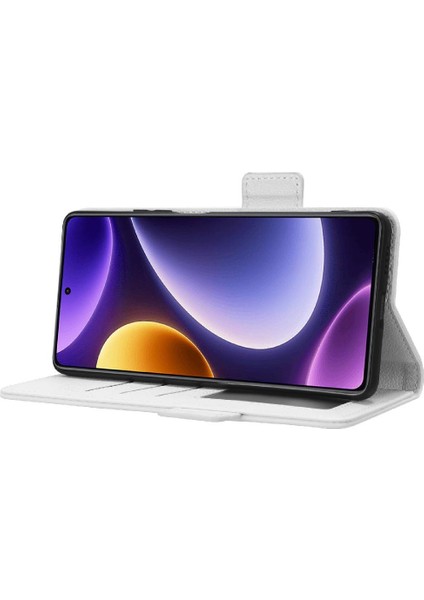 Xiaomi Poco F5 5g Için Kılıf Cüzdan Kart Yuvaları Tutucu Yan Toka Manyetik (Yurt Dışından) modelleri