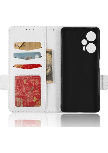 Xiaomi Poco F5 5g Için Kılıf Cüzdan Kart Yuvaları Tutucu Yan Toka Manyetik (Yurt Dışından) fırsatları