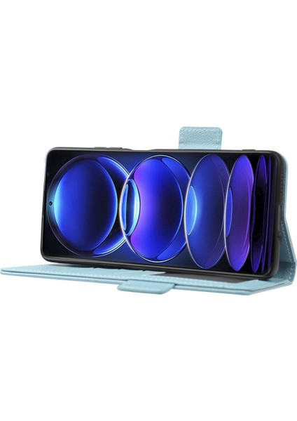 Xiaomi Redmi Için Not 12 5g Manyetik Kart Yuvaları Tutucu Pu Deri Kılıf (Yurt Dışından)