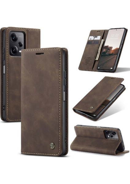 Xiaomi Redmi Not 12 Için Flip Case Pro Artı 5g Manyetik Kapatma Darbeye (Yurt Dışından)