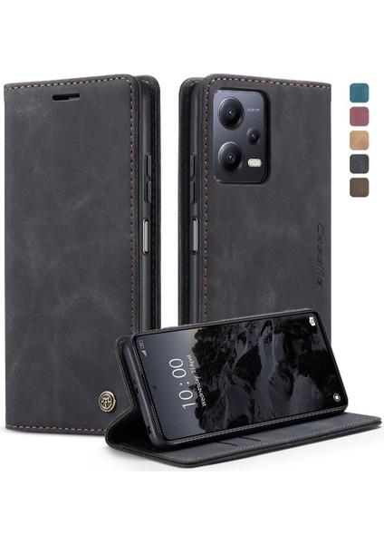 Xiaomi Redmi Not 12 Için Flip Case 5g Flip Folio Kitap Manyetik Kapatma Pu (Yurt Dışından)