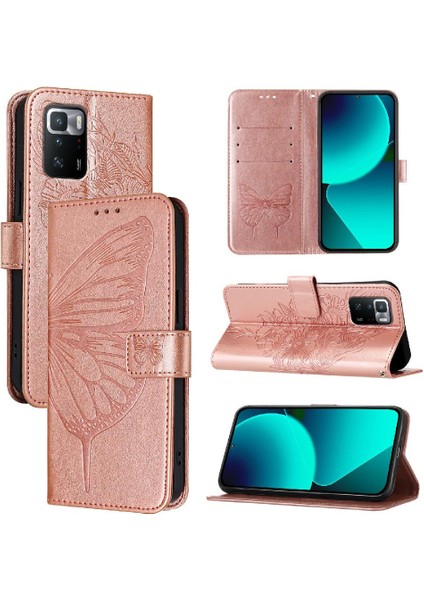 Xiaomi Poco X3 Gt Premium Deri Manyetik Kapak Çevirin Kabartma (Yurt Dışından)