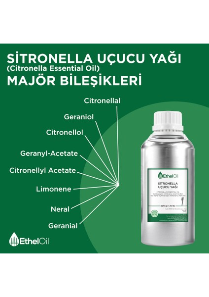 Citronella Uçucu Yağı 500 gr