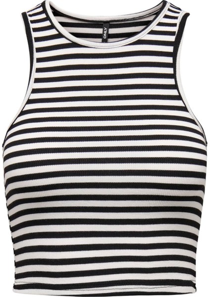 Onlbelıa S/l Crop Top Jrs Noos Kadın Siyah Atlet - 15289846