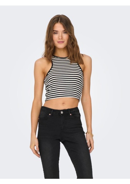 Onlbelıa S/l Crop Top Jrs Noos Kadın Siyah Atlet - 15289846 fiyatları