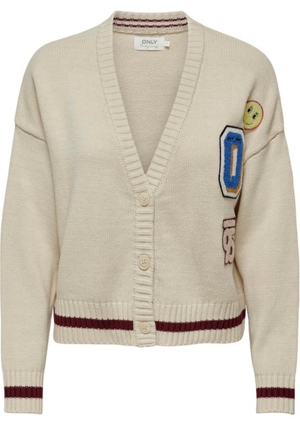 Onlcheer Ls Loose Detaıl Cardıgan Knt Kadın Mavi Kazak - 15301515