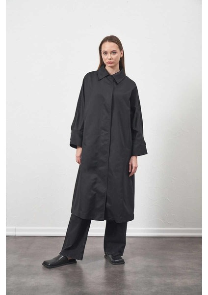 Oversize Trenchcoat Ceket Siyah fiyatları