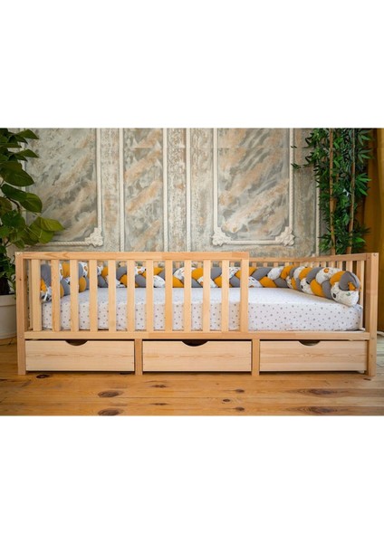 Montessori Ahşap Karyola - Montessori Yatak - Montessori Karyola - -17