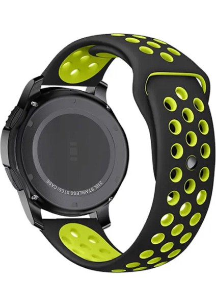 Huawei Watch Gt3 42MM ile Uyumlu Kordon Yumuşak Dokulu Delikli Desenli Silikon Kayış