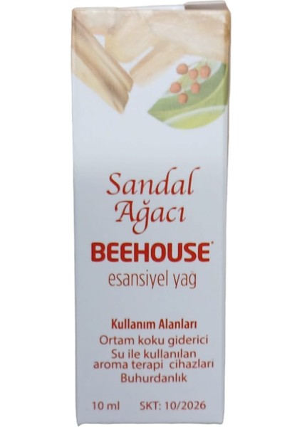 Bee House Beehouse Sandal Ağacı 3'lü Paket Esansiyel Buhurdanlık Yağı 10 ml x 3 Adet