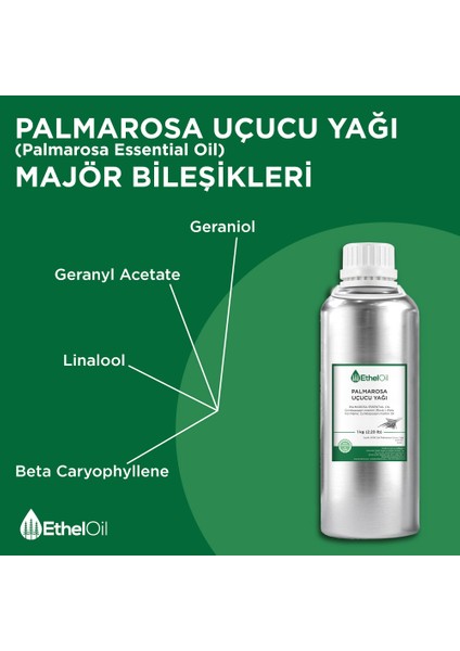 Palmarosa Uçucu Yağı 1 kg