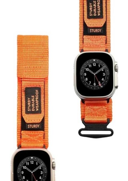 Metal Başlıklı Şık Tasarımlı Apple Watch Kordon 42MM 44MM 45MM 49MM Uyumlu Watch Ultra Kayış modelleri