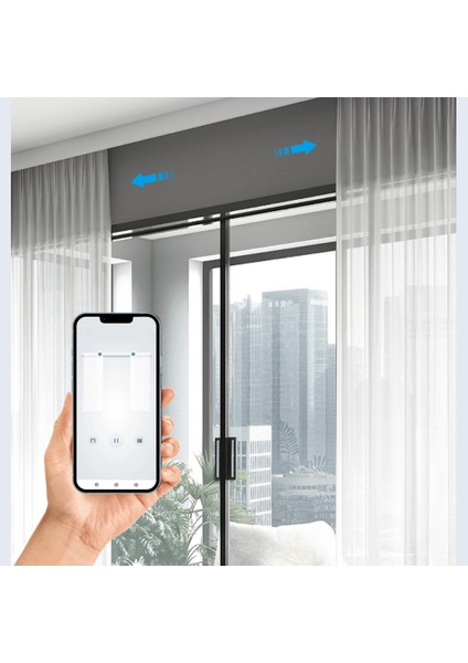 Akıllı Modüler Tuya Uyumlu Wifi Yana Kayar Perde Motor Kiti