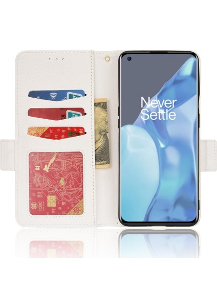 Oneplus 9 Için Kılıf Pro Yan Toka Cüzdan Pu Deri Manyetik Kart Yuvaları (Yurt Dışından)