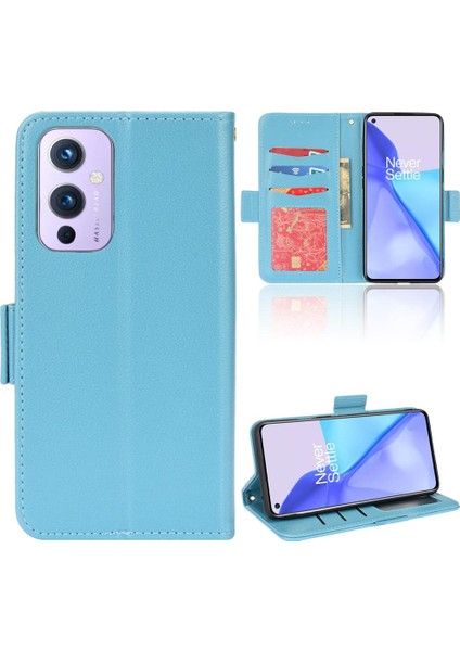 Oneplus 9 Için Kılıf Yan Toka Pu Deri Cüzdan Manyetik Kart Yuvaları Tutucu (Yurt Dışından)