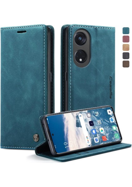 Oppo Oppo 8t 5g Manyetik Kapatma Darbeye Vaka Kart Yuvası Için Flip Case (Yurt Dışından)