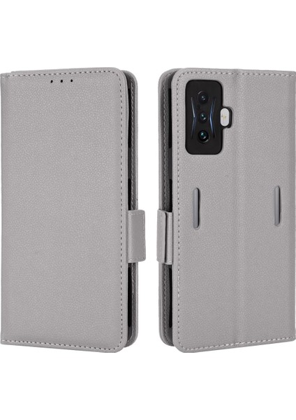 Xiaomi Poco F4 Gt Manyetik Cüzdan Yan Toka Pu Deri Kart Durumda (Yurt Dışından)