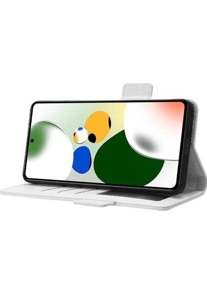Xiaomi Poco X5 Pro 5g Manyetik Kart Yuvaları Tutucu Pu Deri Yan (Yurt Dışından)