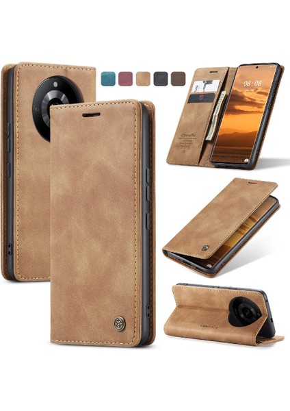 Realme 11 Pro 5g Için Flip Case Vintage Pu Deri Cüzdan Manyetik Kapatma (Yurt Dışından)